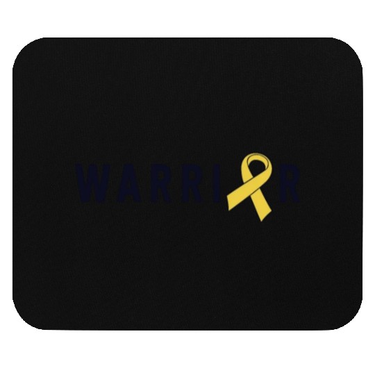 Childhood Cancer Warrior Boys Men Gold Ribbon Mouse Pads