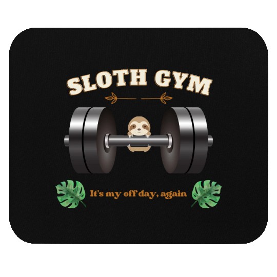 Sloth gym Mouse Pads