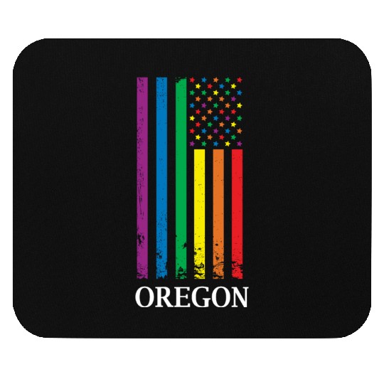 Oregon Pride Month Pride Flag LGBT Community LGBTQ Mouse Pads