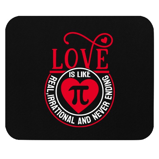 Funny Love is Like Pi Day Mouse Pads Math Pi Day 3 14