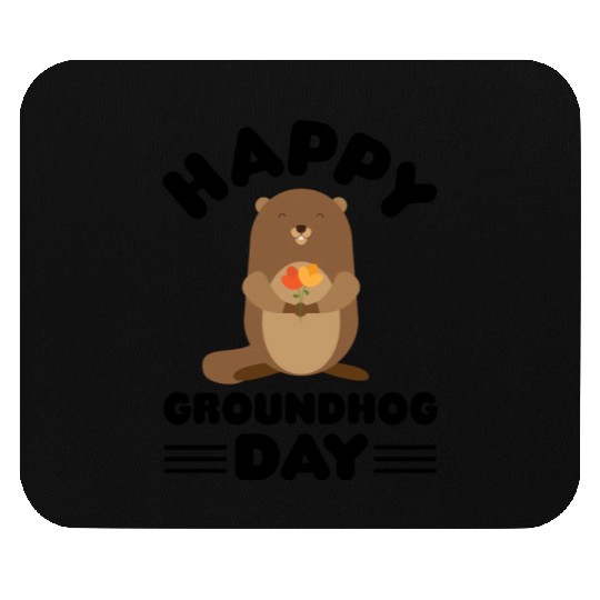Groundhog Day cute print Mouse Pads