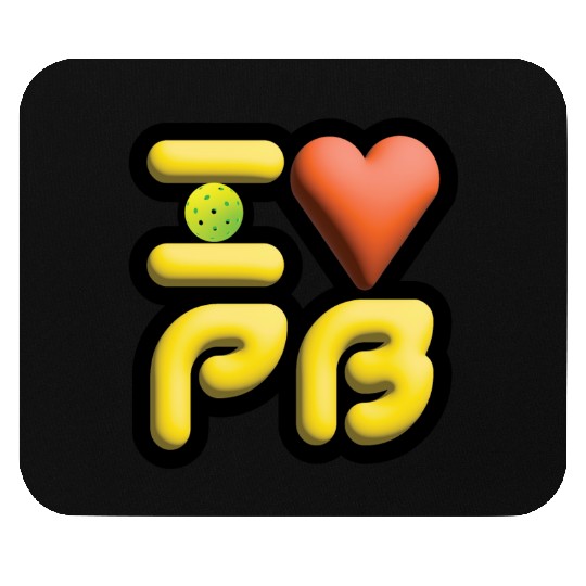 I Love Pickleball PB1 Mouse Pads