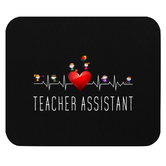 Teacher Assistant Heartbeat Kindergarten Mouse Pads