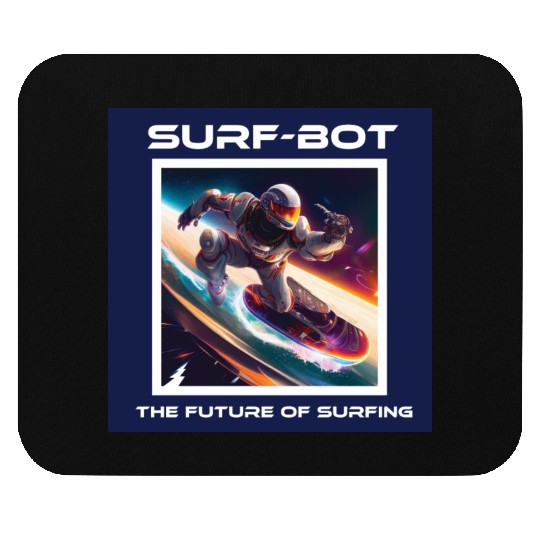 Robot Silver Surfer Mouse Pads