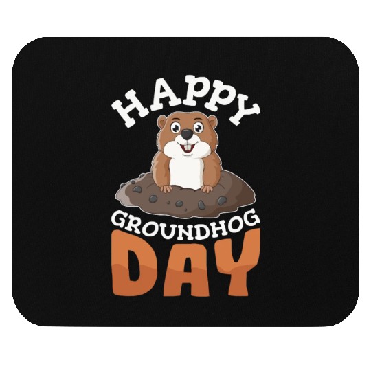 Happy Groundhog Day Mouse Pads Groundhogs Lovers