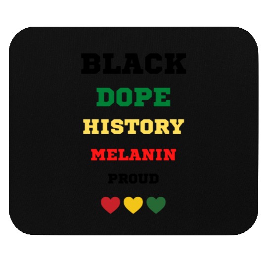 Black and Proud Mouse Pads