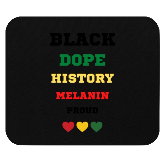 Black and Proud Mouse Pads