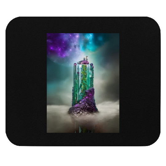Cosmic Gemstone and Glass \|/ Universe Mouse Pads