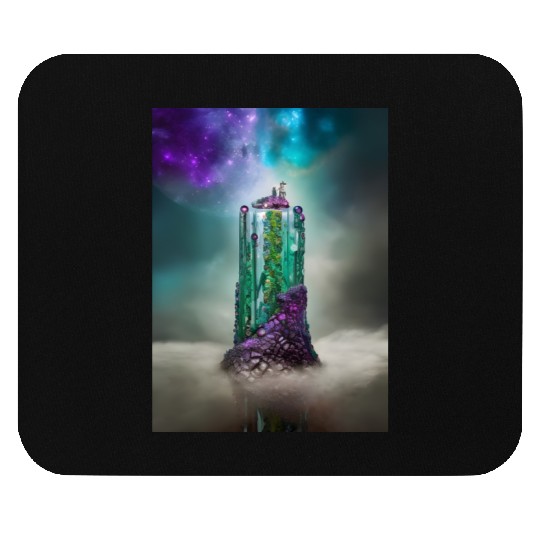 Cosmic Gemstone and Glass \|/ Universe Mouse Pads