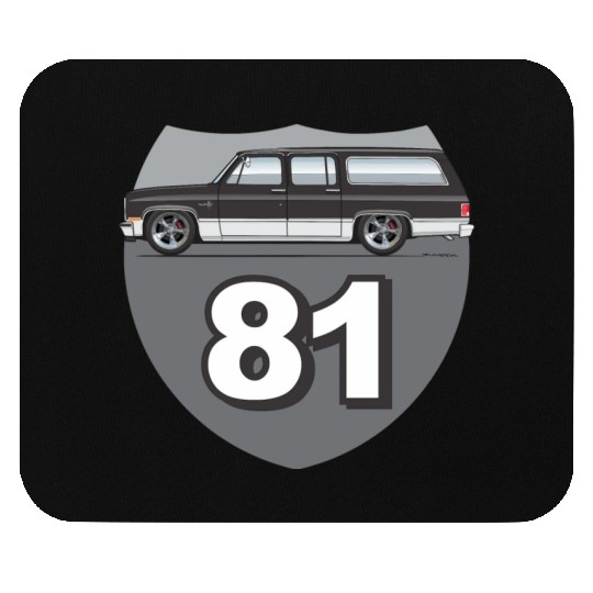 81 Midnight Black Mouse Pads