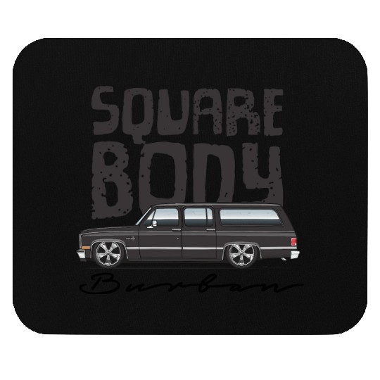 SQUARE Midnight Black Mouse Pads
