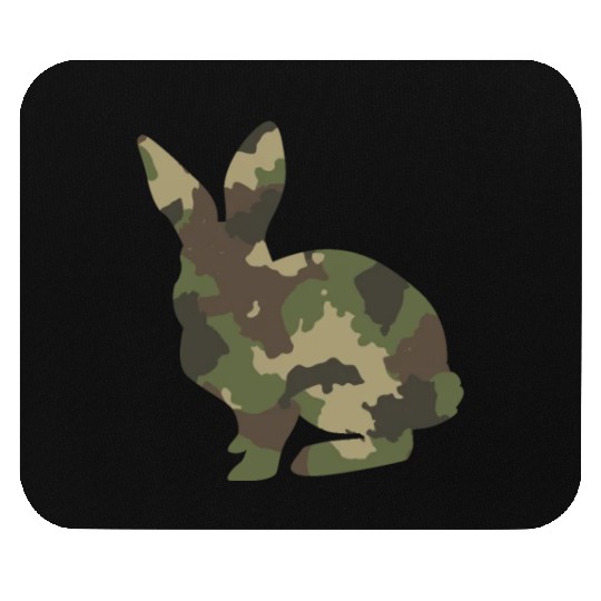 Bunny Camouflage Mouse Pads