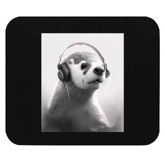Musician Animal Pet Owners Otter Music Lover Mouse Pads