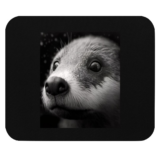 Fashionable Otter Design Cool Sea Otter With Blue Mouse Pads