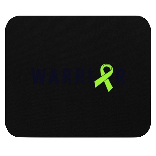 Warrior Lime Green Awareness Ribbon Lyme Disease Mouse Pads