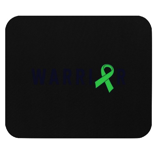 Mental Health Warrior Green Ribbon Awareness Mouse Pads