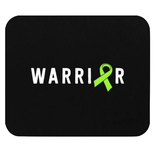 Warrior Lime Green Awareness Ribbon Lyme Disease Mouse Pads
