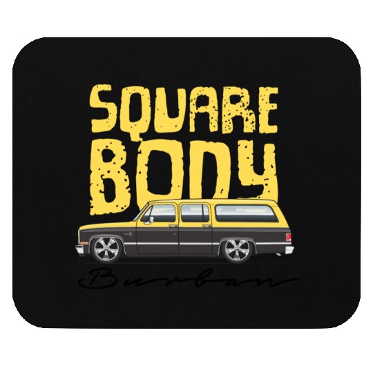 square body Colonial yellow Mouse Pads