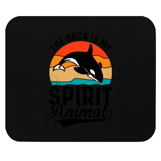 The Orca My Spirit Animal Mouse Pads