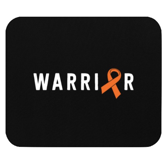 Leukemia Warrior Lymphoma Cancer Orange Ribbon Mouse Pads