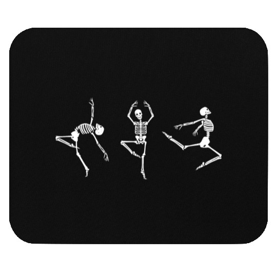 Ballet dancing skeleton Mouse Pads