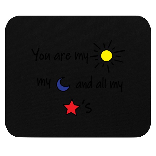Sun Moon and Stars Mouse Pads