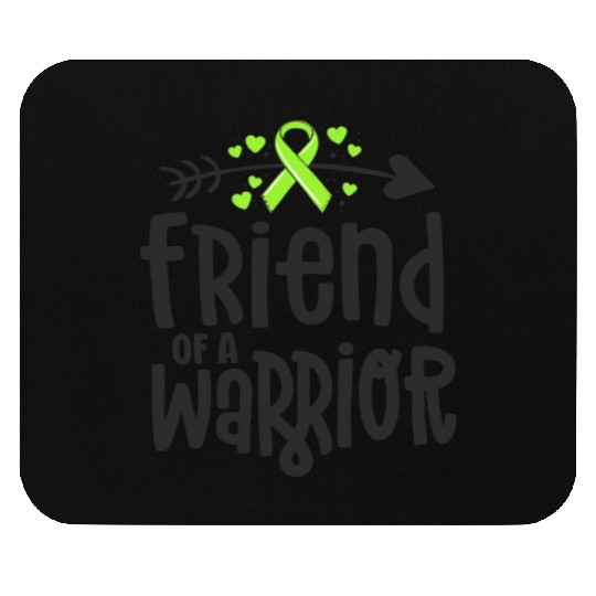 Friend Of A Warrior Lime Green Ribbon Lyme Mouse Pads
