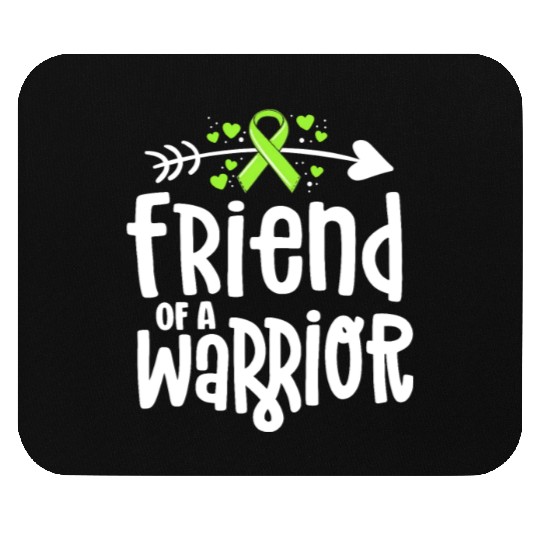 Friend Of A Warrior Lime Green Ribbon Lyme Mouse Pads