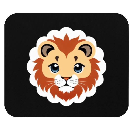 Royal Cartoon Lion - King of the Jungle 19 Mouse Pads