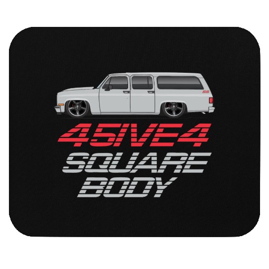 square Light Silver Mouse Pads