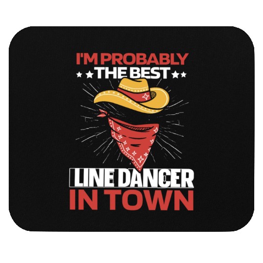 Line Dance Line Dancing Cowboy Hat Mouse Pads
