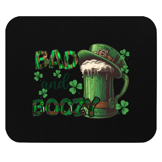 Mens St Patricks Day Irland Irish Green Shamrock Mouse Pads