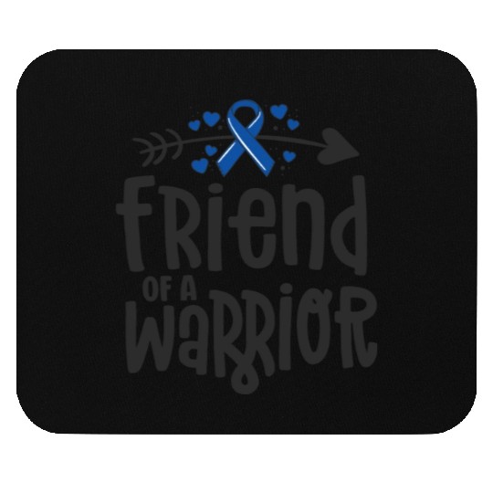 Friend Of A Warrior Support Team Colon Cancer Mouse Pads