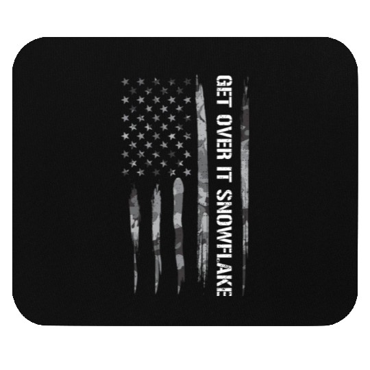 Get Over It Snowflake Mouse Pads