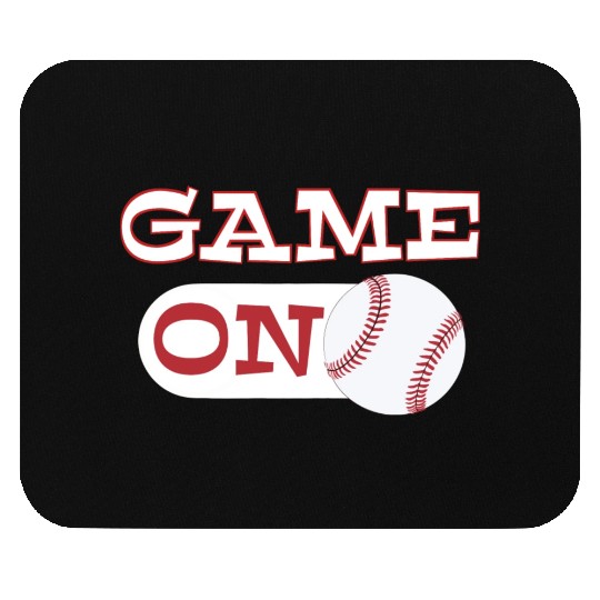 Game ON baseball mode - baseball player Mouse Pads