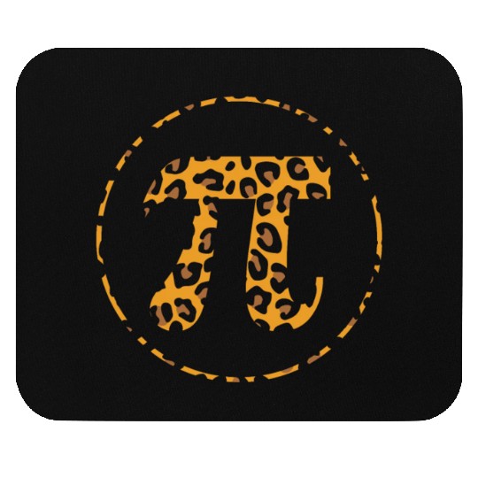 Leopard Pattern Decor Math Holiday Mathematics Pi Mouse Pads