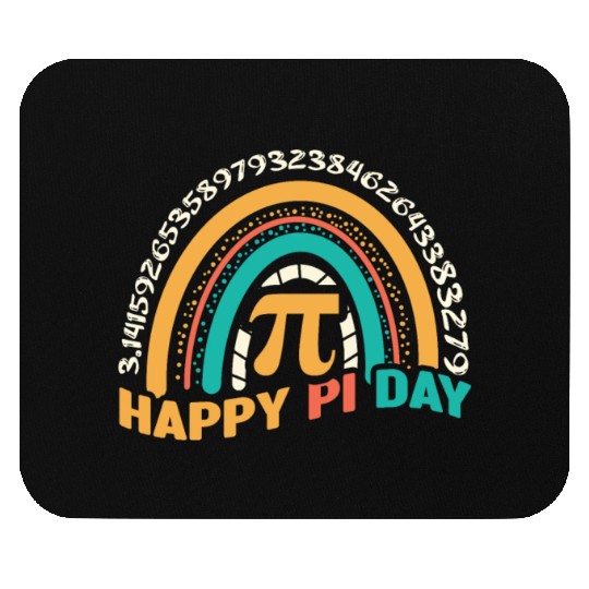 Retro Pi Math Holiday Mathematics Groovy Pi Day Mouse Pads