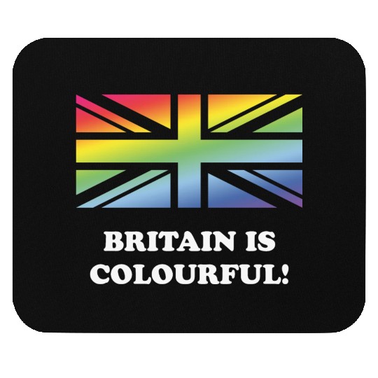Britain Is Colourful! (Union Jack, United Kingdom) Mouse Pads