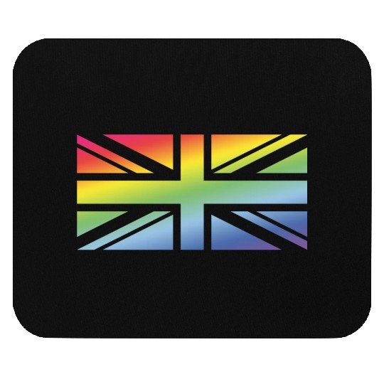 Union Jack / Rainbow Flag (Great Britain / UK) Mouse Pads