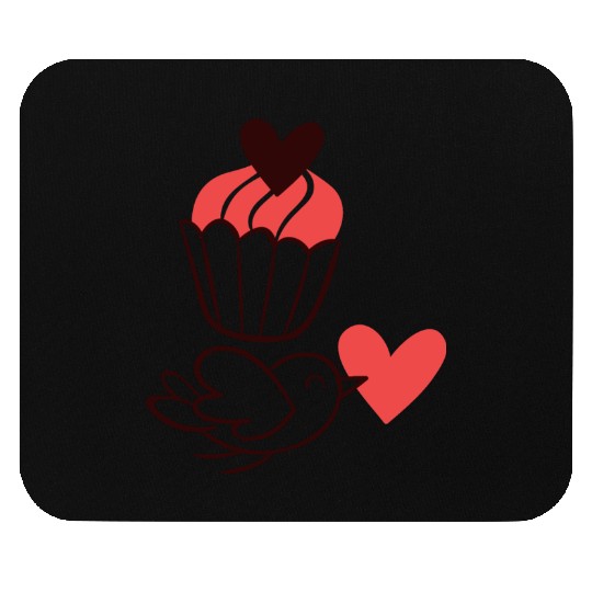 I Love My Girlfriend Mouse Pads