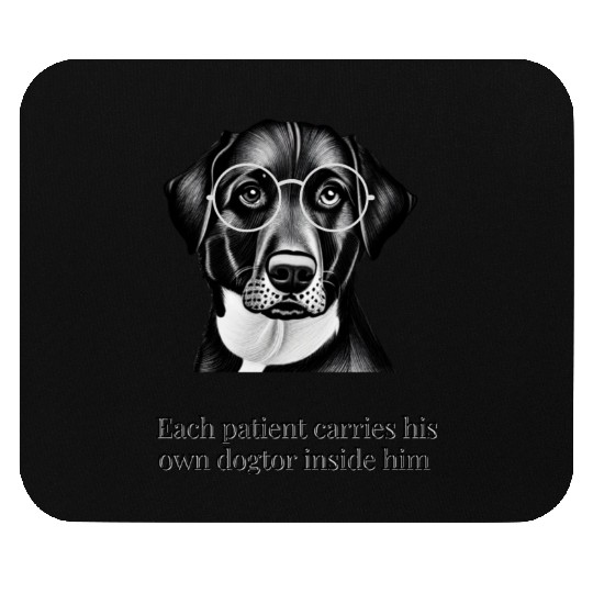 Each patient carries his own dogtor inside him Mouse Pads