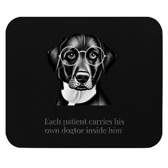 Each patient carries his own dogtor inside him Mouse Pads