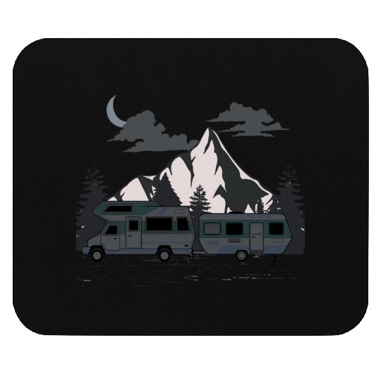 winter camping Mouse Pads
