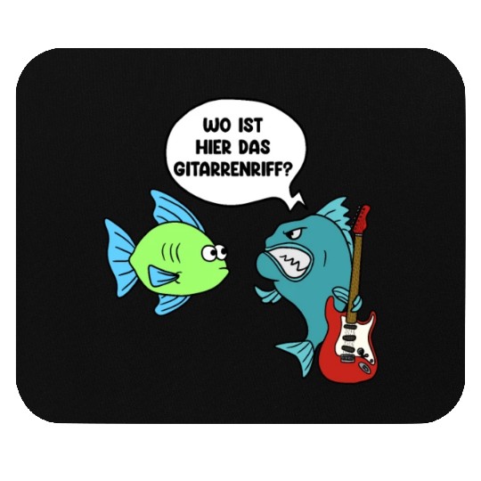 Guitar German Black Humor Mouse Pads