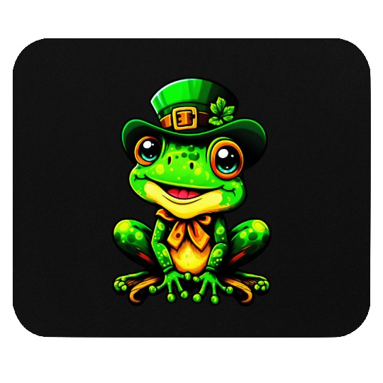 The Magical St. Patrick's Day Frog Mouse Pads