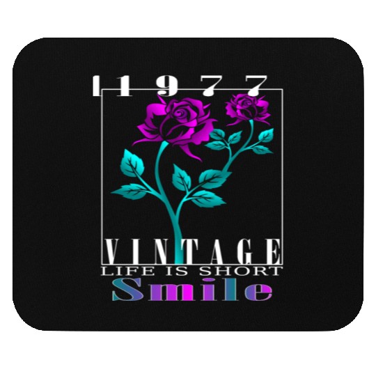 1977 Born Vintage Rose Gift Mouse Pads