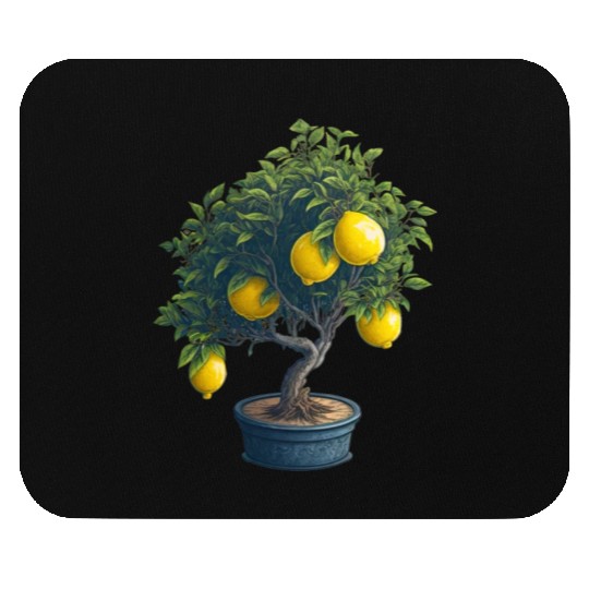 Lemon Bonsai Tree Mouse Pads