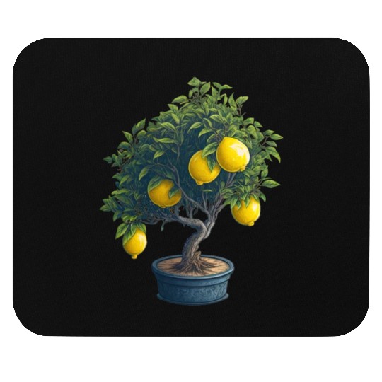 Lemon Bonsai Tree Mouse Pads