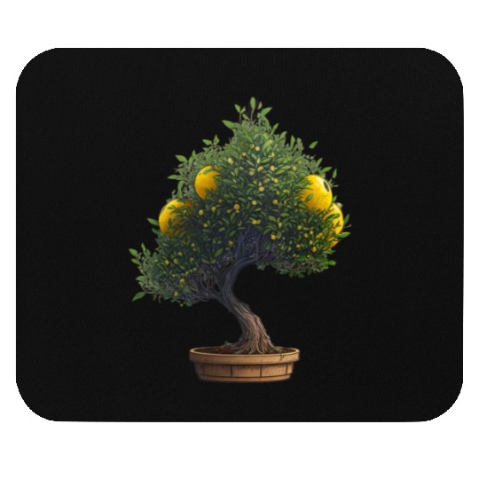 Lemon Bonsai Tree Mouse Pads