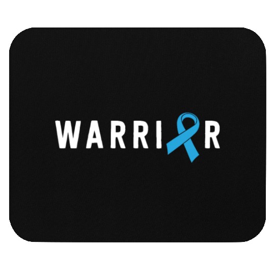 Prostate Cancer Warrior Light Blue Ribbon Dad Mouse Pads